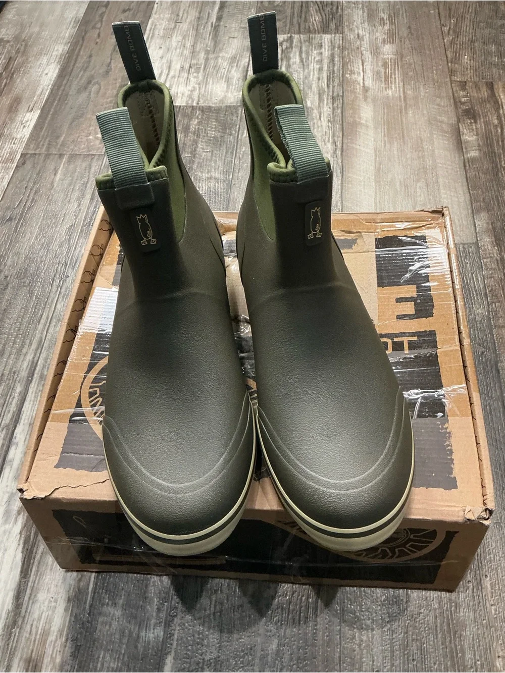 Waterproof Brown Chelsea-Style Men’s Rain & Snow Boots Size 13